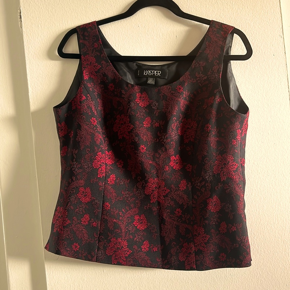 Sleeveless Kasper Blouse